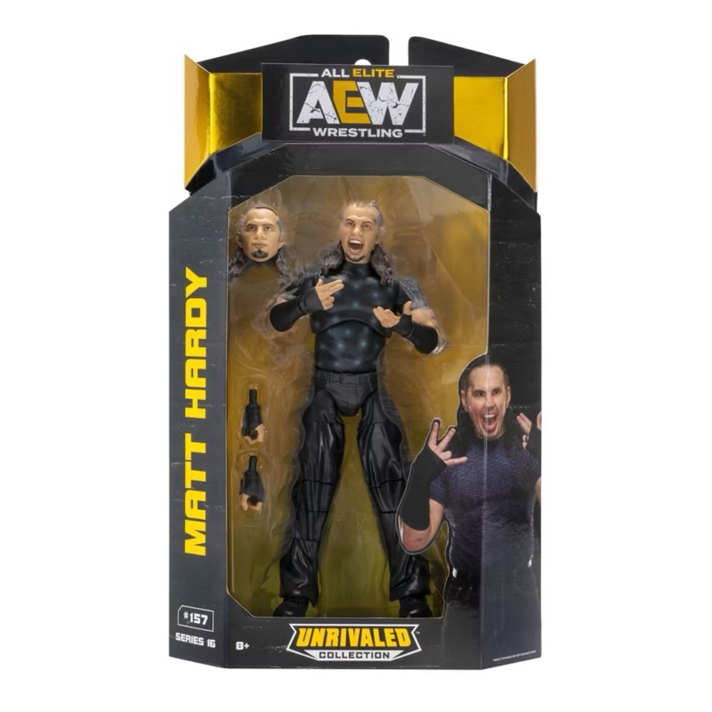 Rare MATT HARDY #157 AEW Unrivaled 16 Jazwares Wrestling Action Figure BRAND NEW